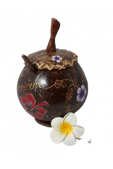 SUCRIER EN NOIX DE COCO DECO FLEURS TRESSE