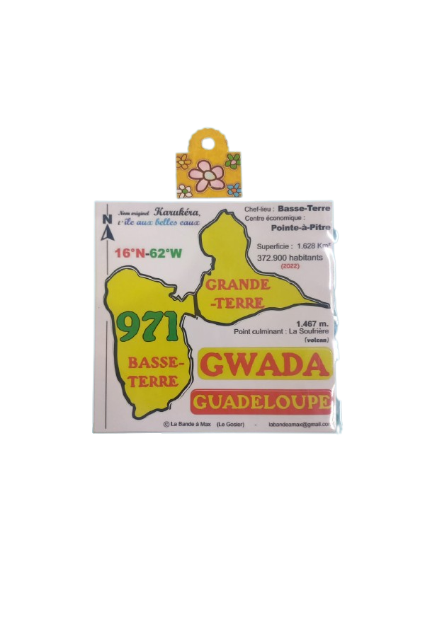 AUTOCOLLANT GUADELOUPE