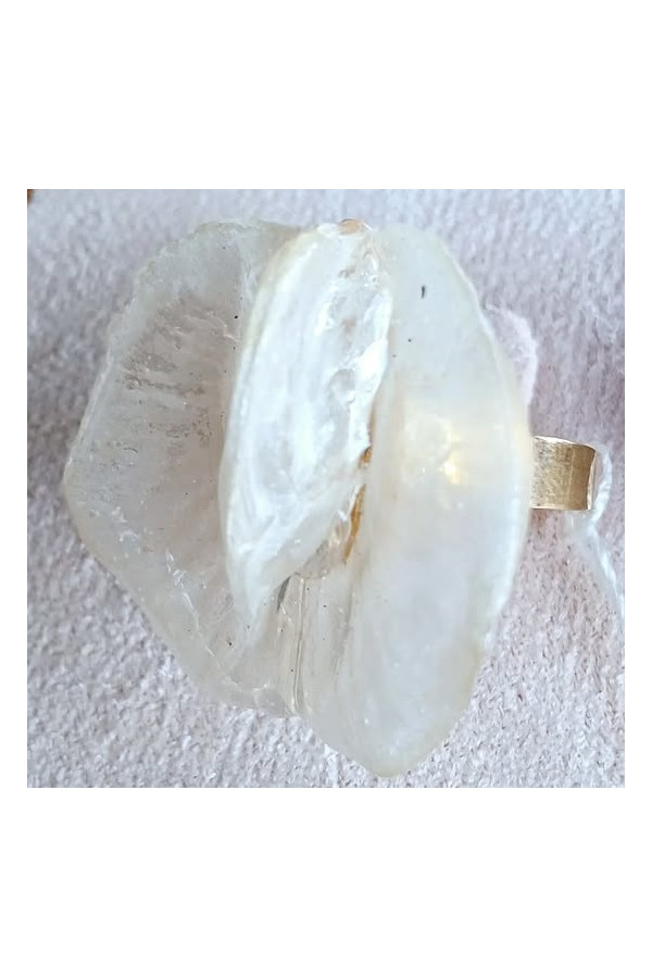 BAGUE CLITORIA BLANC