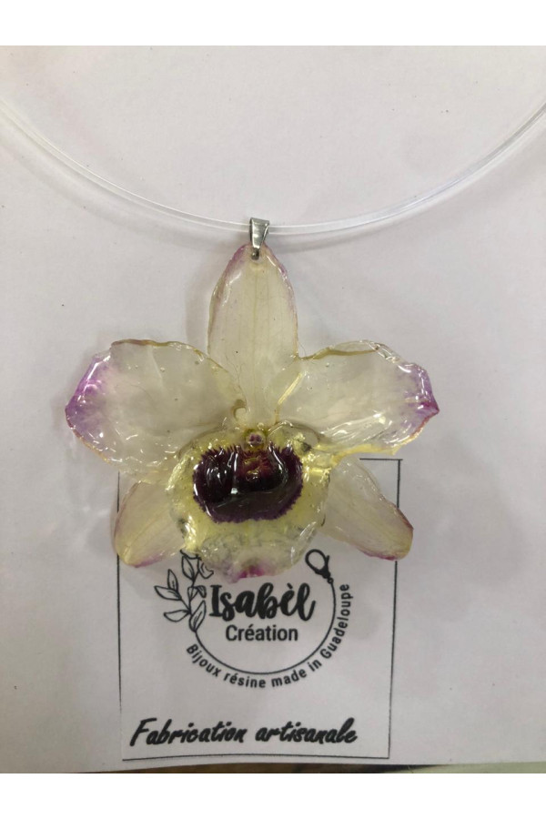 COLLIER ORCHIDEES ONCIDIUM