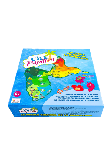 L'île Papillon - Le Puzzle Culturel de la Guadeloupe 33 Pcs