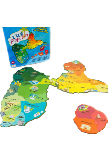 L'île Papillon - Le Puzzle Culturel de la Guadeloupe 33 Pcs