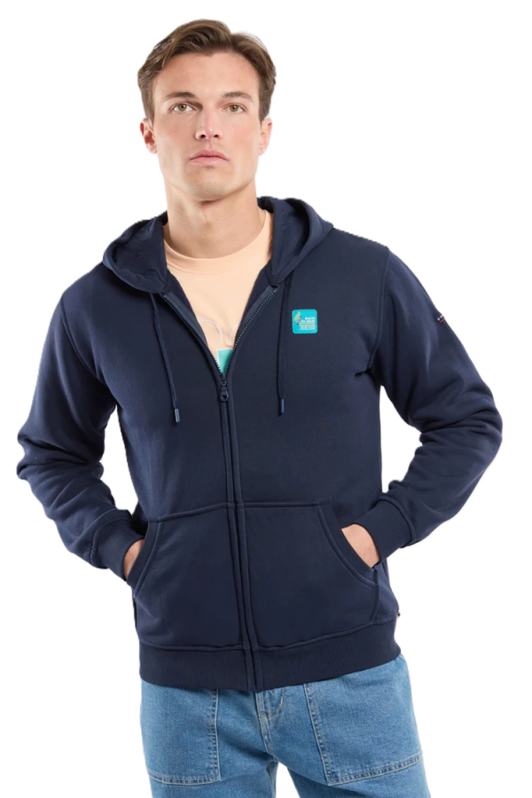 Sweat zippé RDR26 Destination Guadeloupe Officiel-Marine Dee