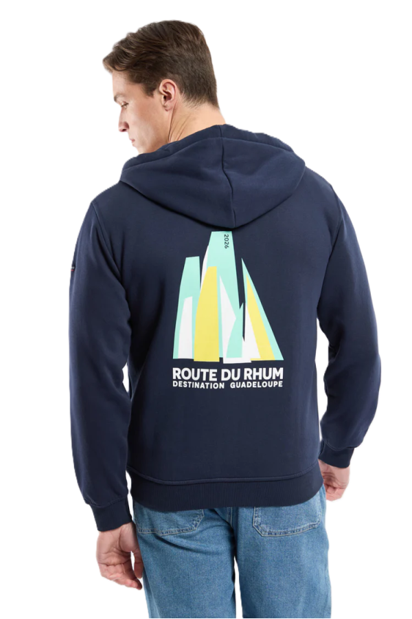 Sweat zippé RDR26 Destination Guadeloupe Officiel-Marine Dee