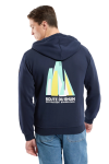 Sweat zippé RDR26 Destination Guadeloupe Officiel-Marine Dee