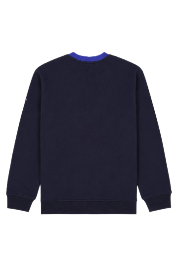 Sweat Col Rond 70% Cot 30%Pol Marine deep