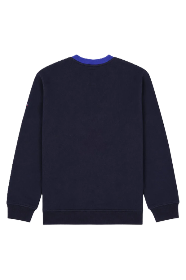 Sweat Col Rond 70% Cot 30%Pol Marine deep