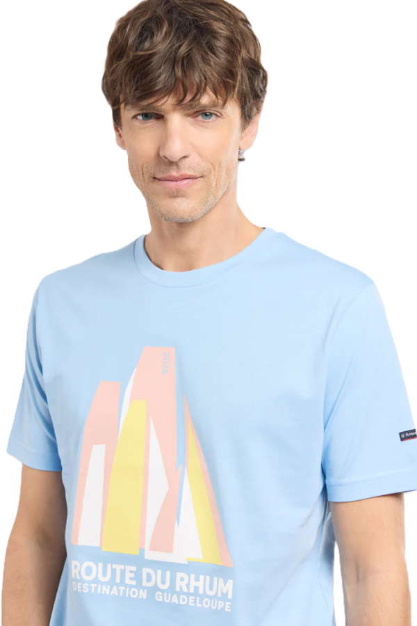 T-Shirt MC RDR26 100% Coton Officiel-Placid Blue