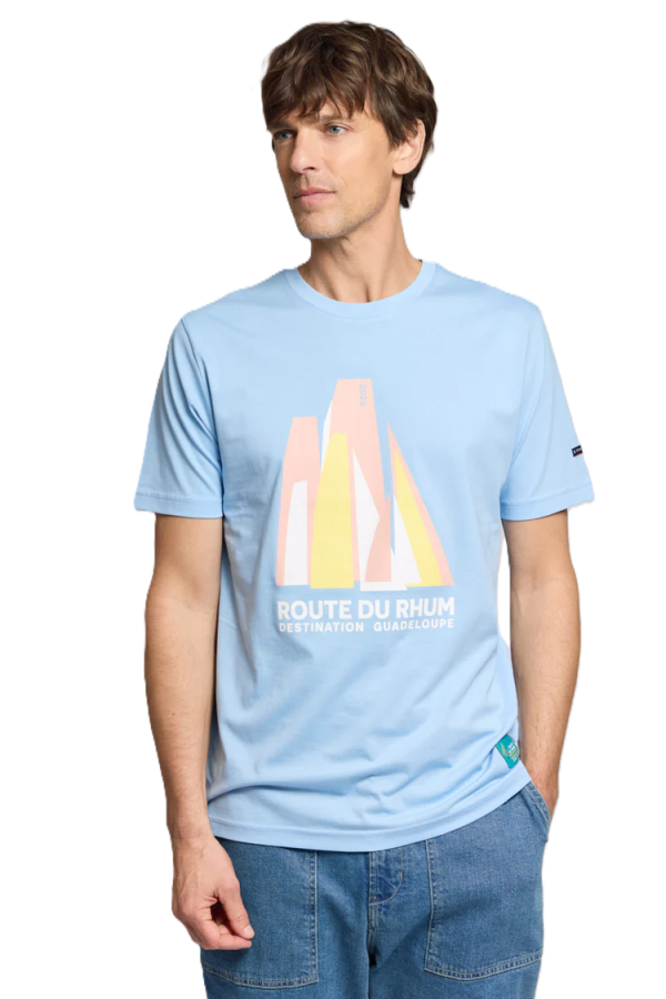 T-Shirt MC RDR26 100% Coton Officiel-Placid Blue