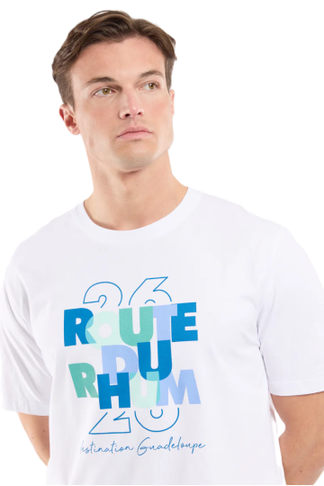 T-Shirt MC RDR26 100% Coton Decli/Blanc