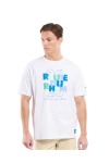 T-Shirt MC RDR26 100% Coton Decli/Blanc