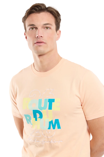 T-Shirt MC RDR26 100% Coton Peach Nectar Decli