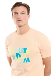 T-Shirt MC RDR26 100% Coton Peach Nectar Decli