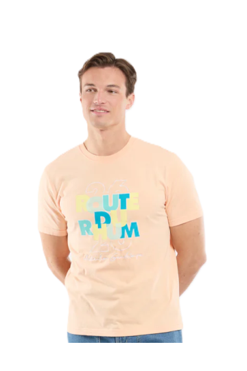 T-Shirt MC RDR26 100% Coton Peach Nectar Decli