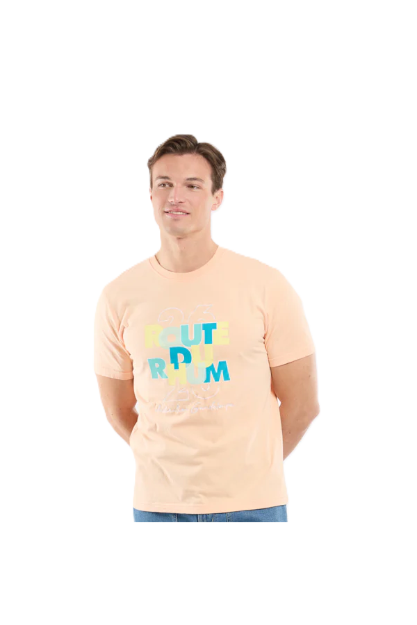 T-Shirt MC RDR26 100% Coton Peach Nectar Decli