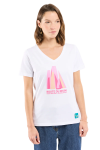 T-shirt sérigraphié RDR26 Destination Guadeloupe Blanc