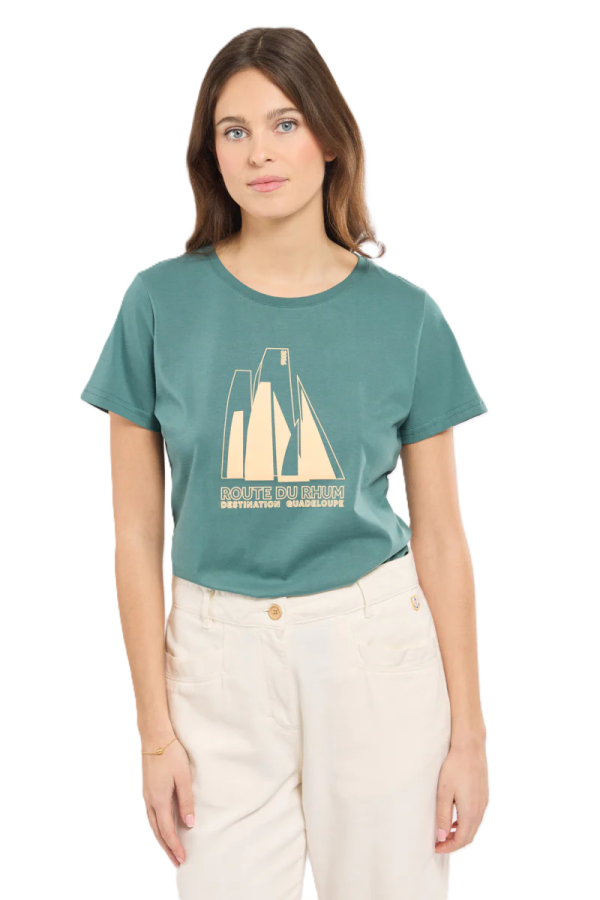 T-shirt sérigraphié RDR26 Destination Guadeloupe Décli-Silve