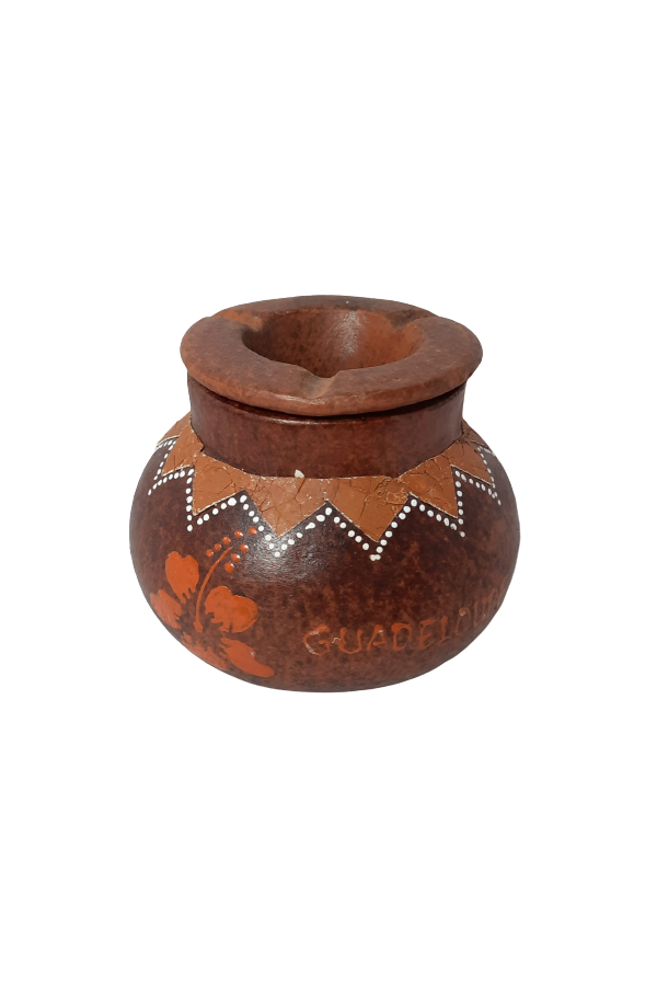 CENDRIER COUPE VENT DECO TERRACOTA GM