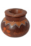 CENDRIER COUPE VENT DECO TERRACOTA GM