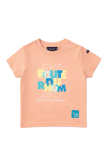 T-shirt Kids RDR26 Destination Guadeloupe Peach Nectar