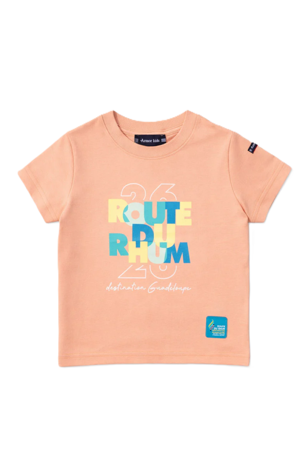 T-shirt Kids RDR26 Destination Guadeloupe Peach Nectar