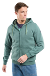 Sweat zippé Capuche molleton mixte RDR26 Silver Pine