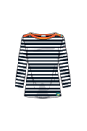 Mariniere Jersey ML Femme RDR26 Marine deep / Blanc