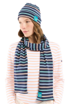 Bonnet rayé - coton MD/Placid Blue/Pool Blue/Peach