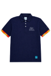 Polo MC Homme RDR26 100% Coton Marine Deep Madras