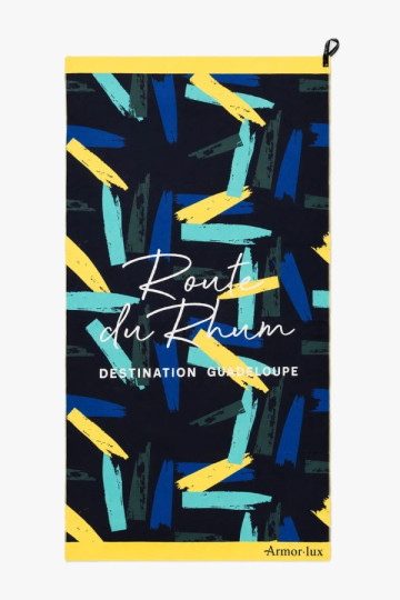 Serviette Microfibre RDR26 Imprme Bateaux 85% Poly 15% Polya